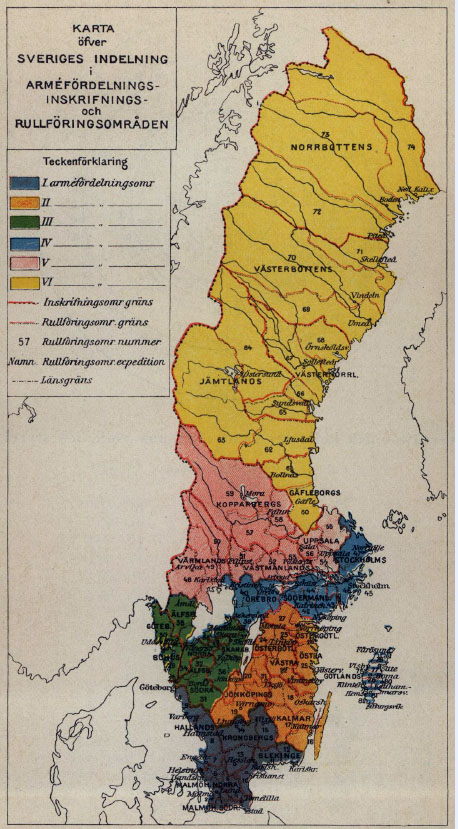 Militärområdens geografiska utbredning