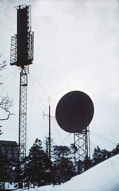Antenn med länkparabol